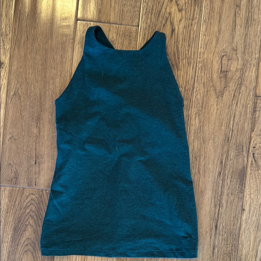 Beyond Yoga Dark Spacedye Green Refocus Tank Top